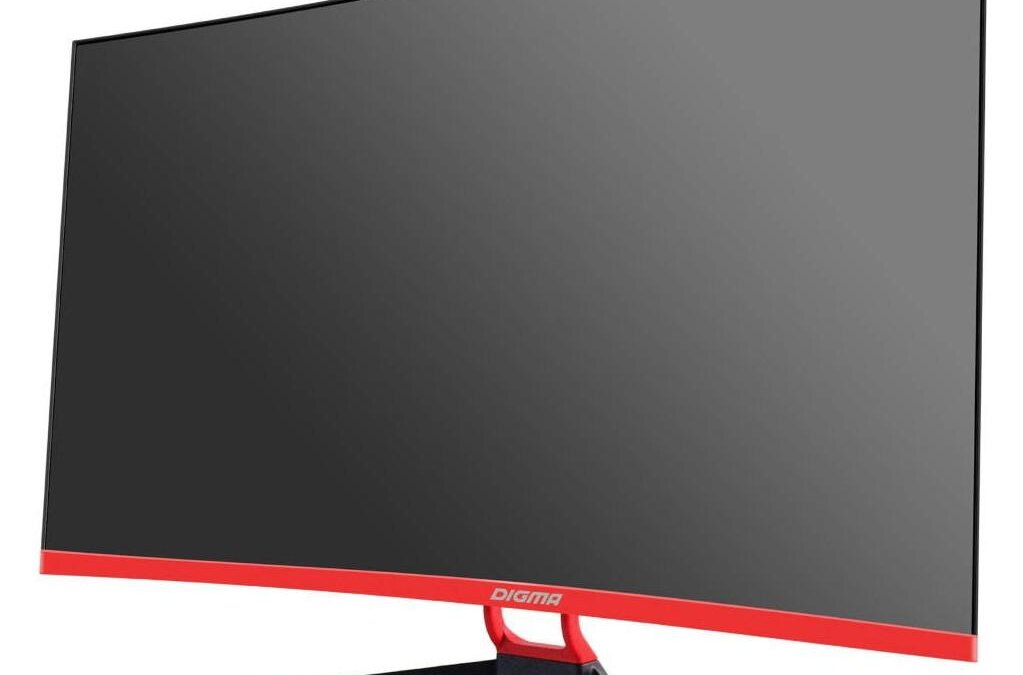 Игровой монитор Digma с изогнутым дисплеем и черной рамкой