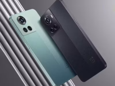 Два смартфона OnePlus 10R и Nord CE 2 Lite 5G с тремя камерами сбоку