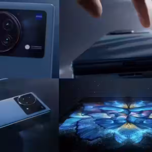Камеры смартфона Vivo X Fold с задней панели и дисплея