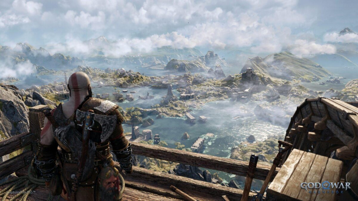 Бограздо за обзором пейзаж из игры God of War Ragnarok