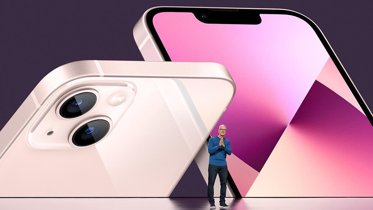 Рекламное изображение iPhone с крупным планом камеры и экраном