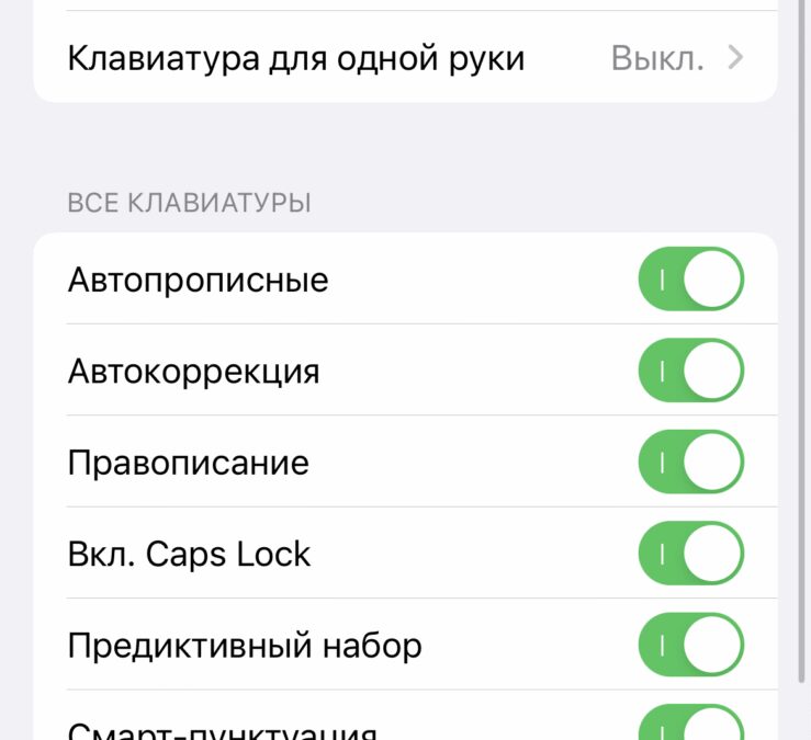 Как настроить замену текста на iPhone 6 IMG 5030