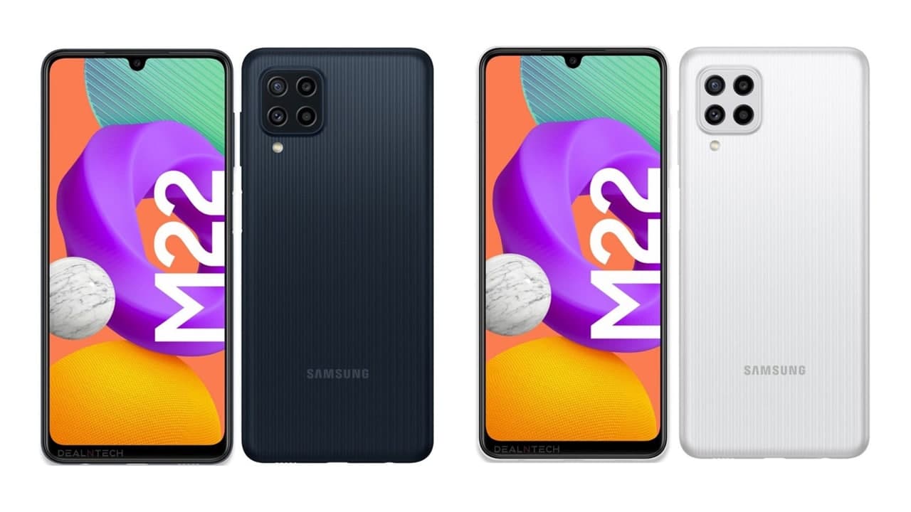 Samsung Galaxy M22 получил обновление Android 12 с One UI 4.1 (galaxy m22 render leak img)
