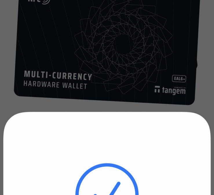 Обзор Tangem: простой и удобный холодный криптокошелёк с NFC 62 IMG 5243