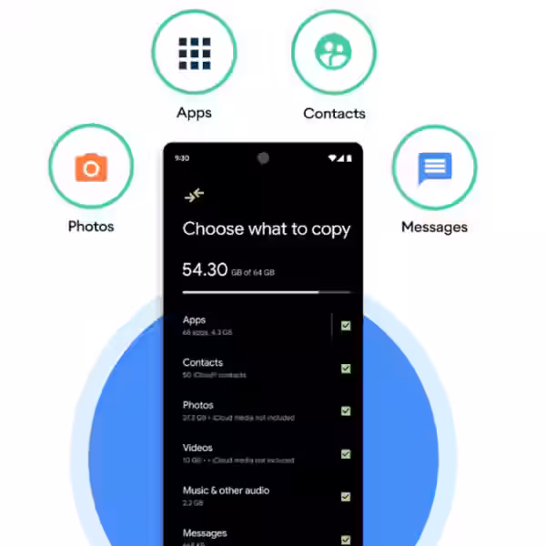 Приложение Google Switch to Android для iOS теперь поддерживает все устройства Android 12
