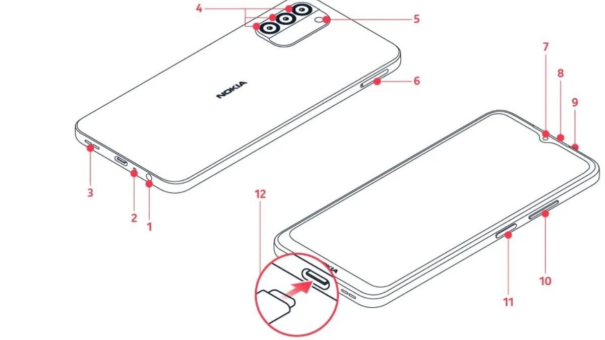 Концептуальный складной смартфон Honor с развернутым экраном изображен на плакате