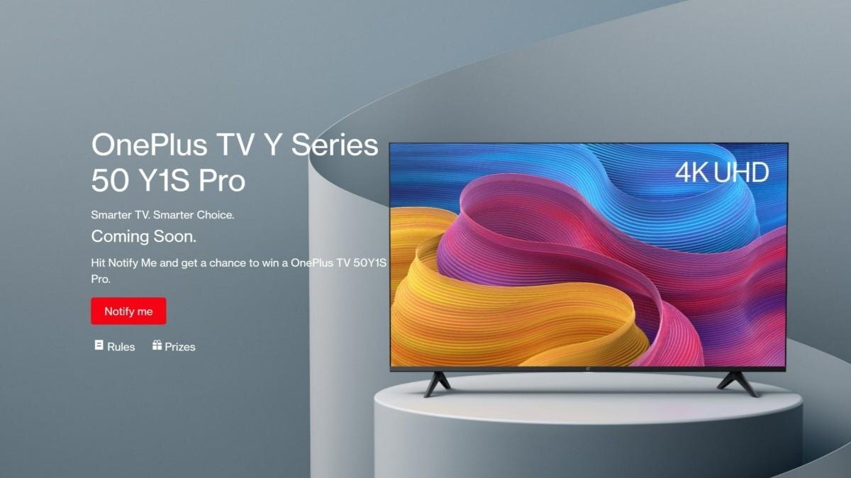 OnePlus TV Y Series 50 Y1S Pro анонсировали с экраном 4K и Dolby Audio 5 OnePlus TV Y Series 50 Y1S Pro анонсировали с экраном 4K и Dolby Audio