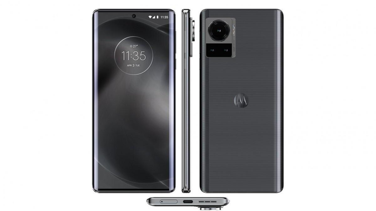 Экран и задняя панель Motorola X30 Pro с тройной камерой