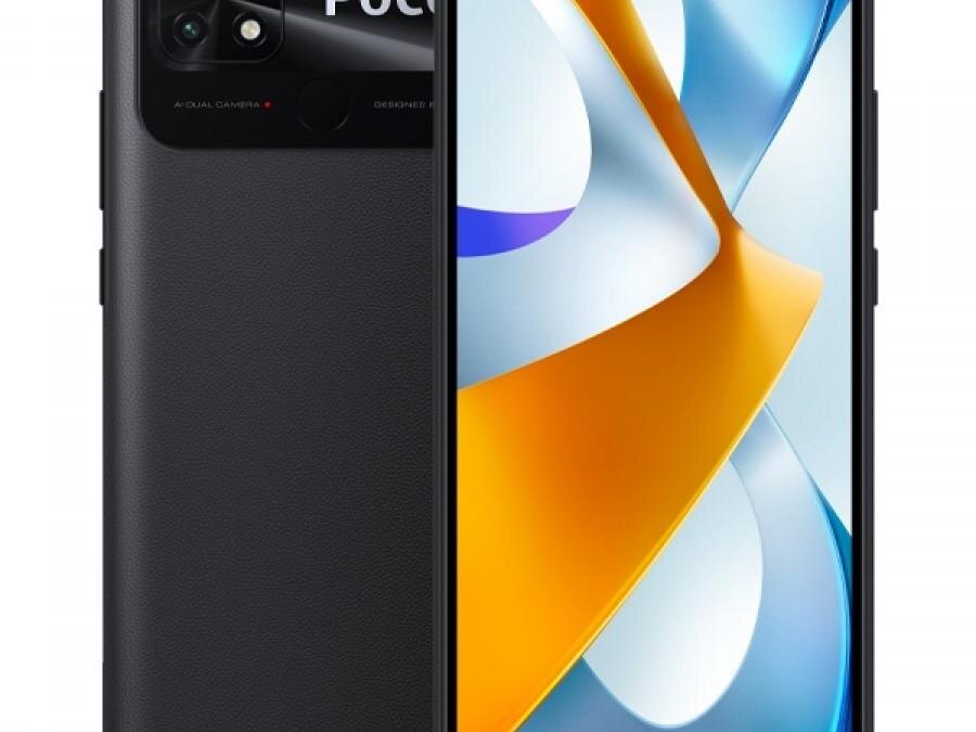 смартфон Poco C40 сзади и спереди дисплей