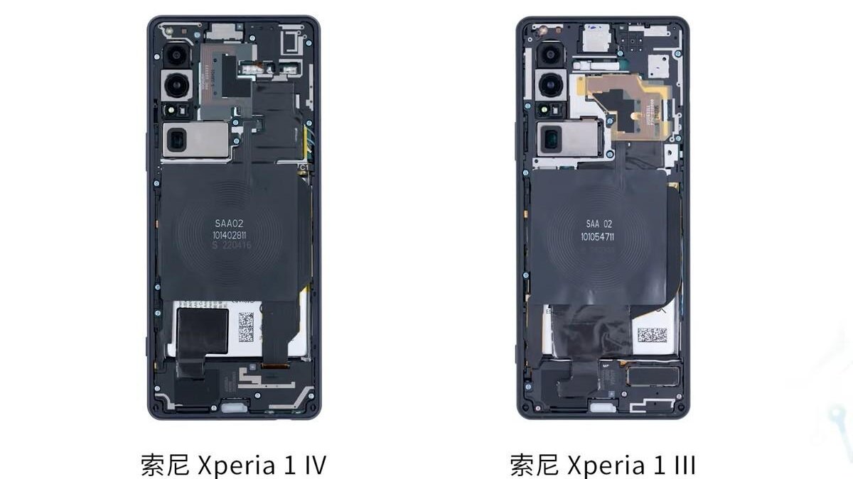 На видео разобрали Sony Xperia 1 IV для сравнения с Xperia 1 III 4 gsmarena 002 29