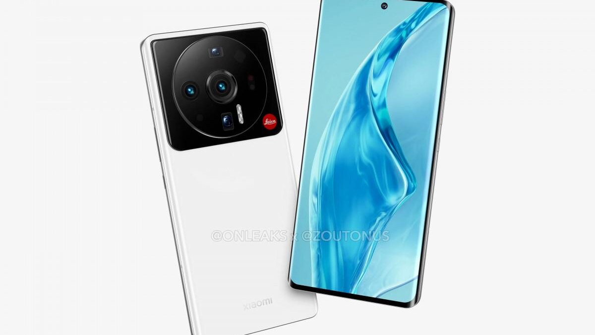 Смартфон Xiaomi 12 Ultra с большой камерой и Leica логотипом на задней панели