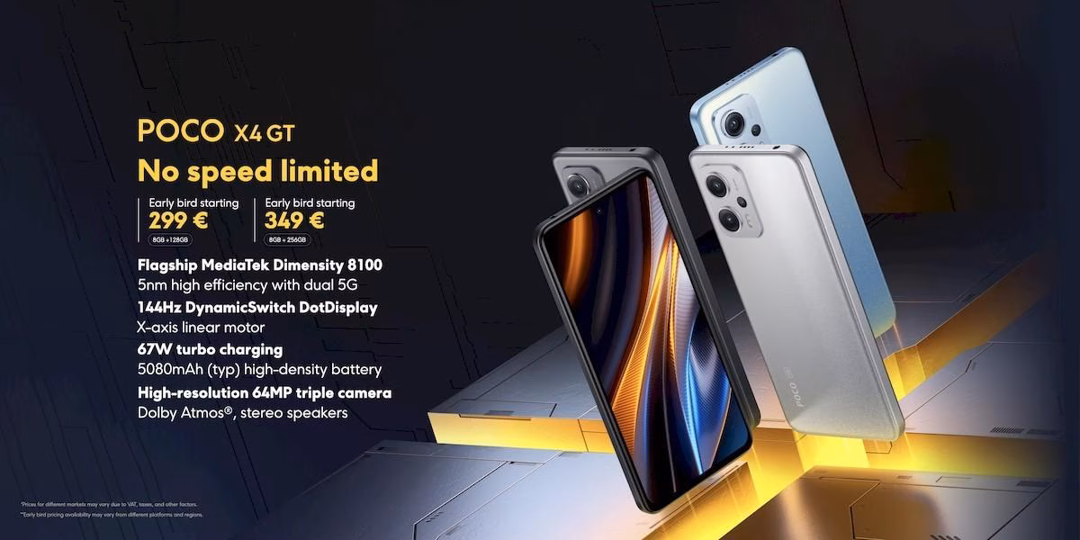 Poco X4 GT получит Dimensity 8100, а Poco F4 — SD870 27 Poco