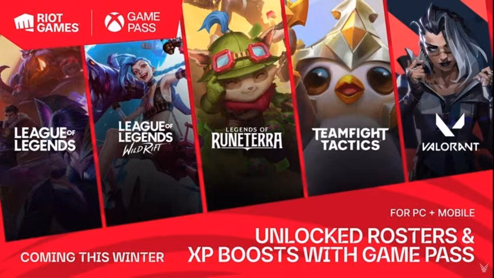 Riot объявили, что чемпионы League of Legends и персонажи Valorant откроются для всех с Game Pass 4 Riot объявили, что чемпионы League of Legends и персонажи Valorant откроются для всех в Game Pass