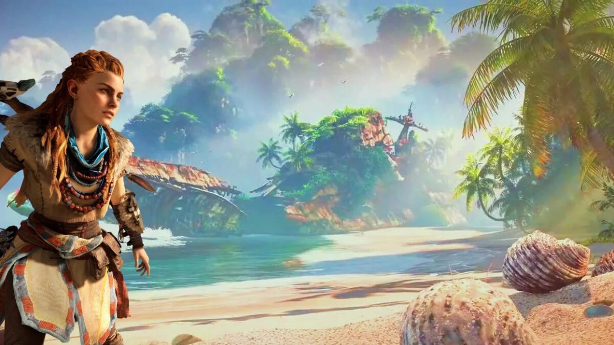 horizon forbidden west screenshot reveal landscape