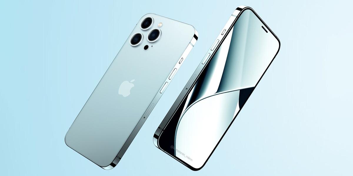 Смартфоны Apple на светлом фоне с тремя камерами