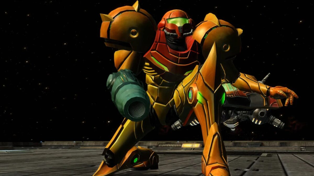 Крупный робот-монстр из ремастера Metroid Prime для Nintendo Switch
