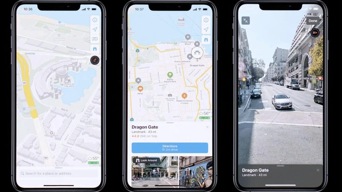 Apple на WWDC 2022 представила крупное обновление для Apple Maps 5 scale 1200 1 1