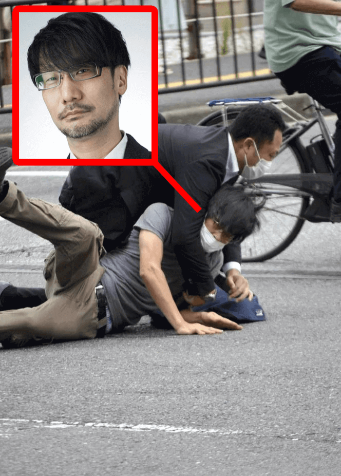 Хидео Кодзима ложно связан с убийством Синдзо Абэ (7e6)