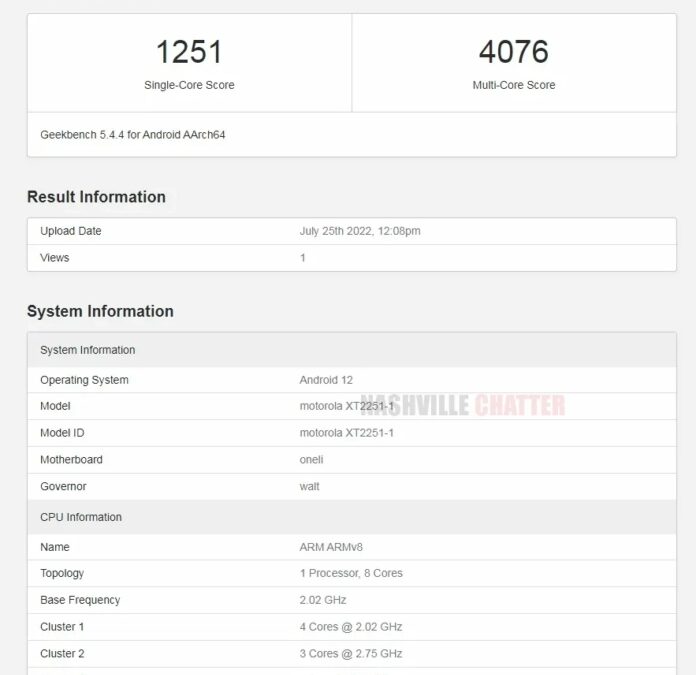 Moto Razr 2022 прошёл тестирование в GeekBench 3 Moto Razr 2022