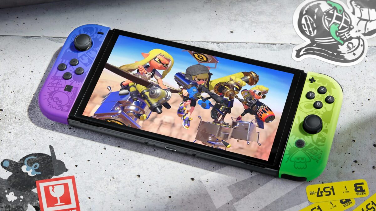 Представлена специальная версия Nintendo Switch OLED по игре Splatoon 3 3 Nintendo Switch OLED Splatoon 3 edition scaled 1