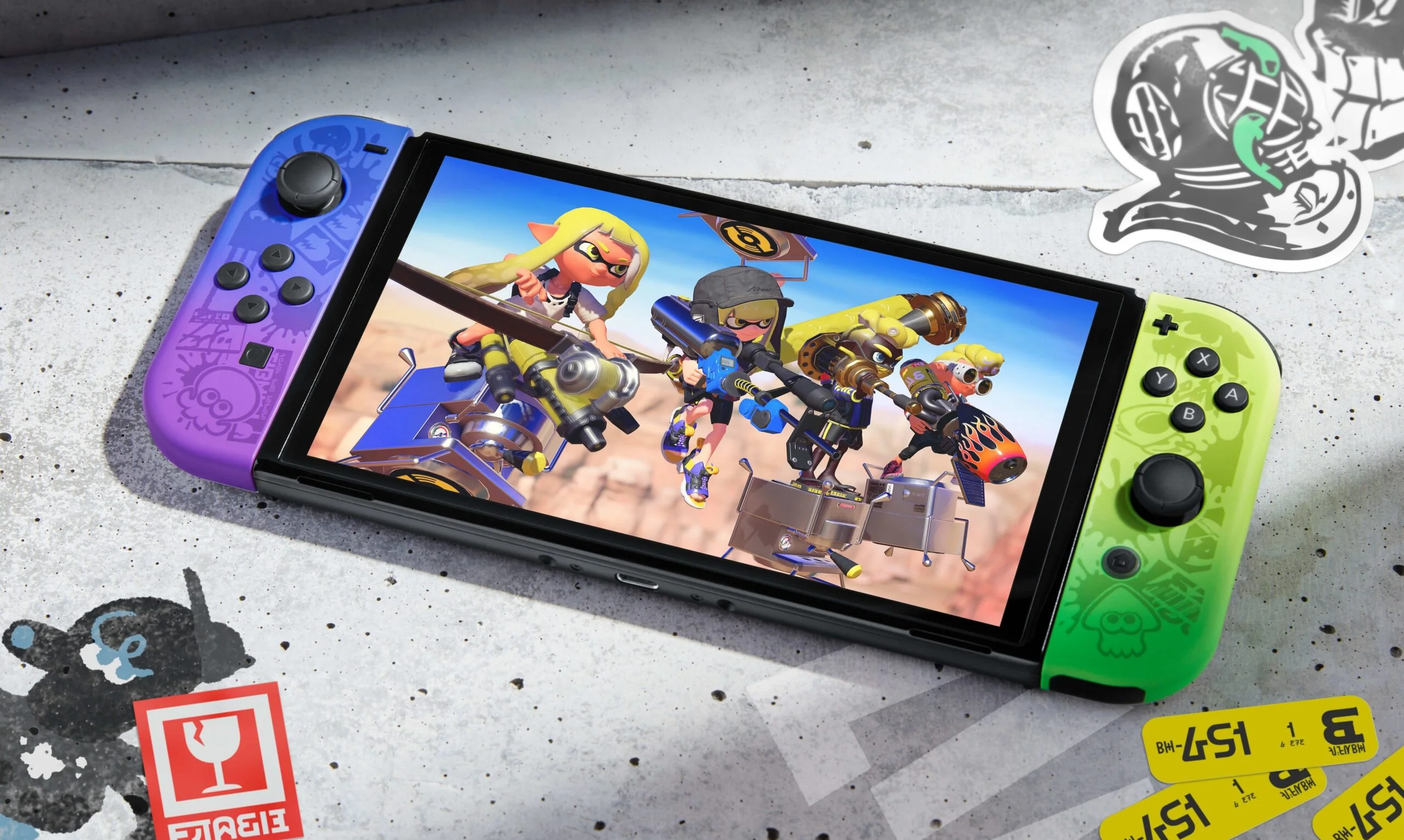 Представлена ​​специальная версия Nintendo Switch OLED по игре Splatoon 3 (Nintendo Switch OLED Splatoon 3 edition scaled 1)
