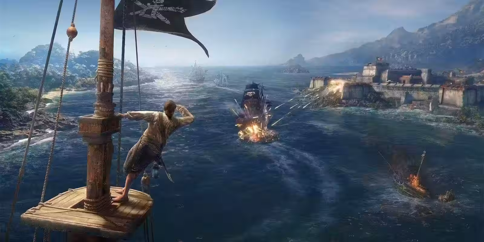 Ubisoft Skull & Bones: кадр с игровым событием, посвященным экологическим проблемам