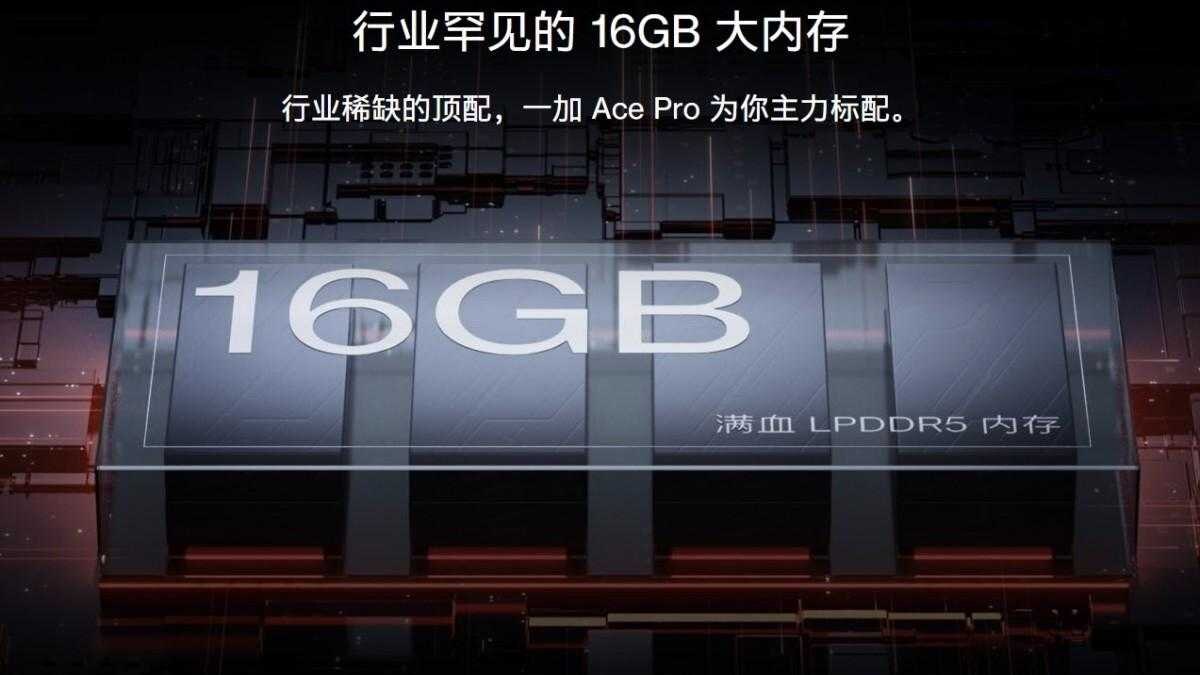 OnePlus Ace Pro станет первым смартфоном компании с 16 ГБ оперативной памяти 5 OnePlus Ace Pro