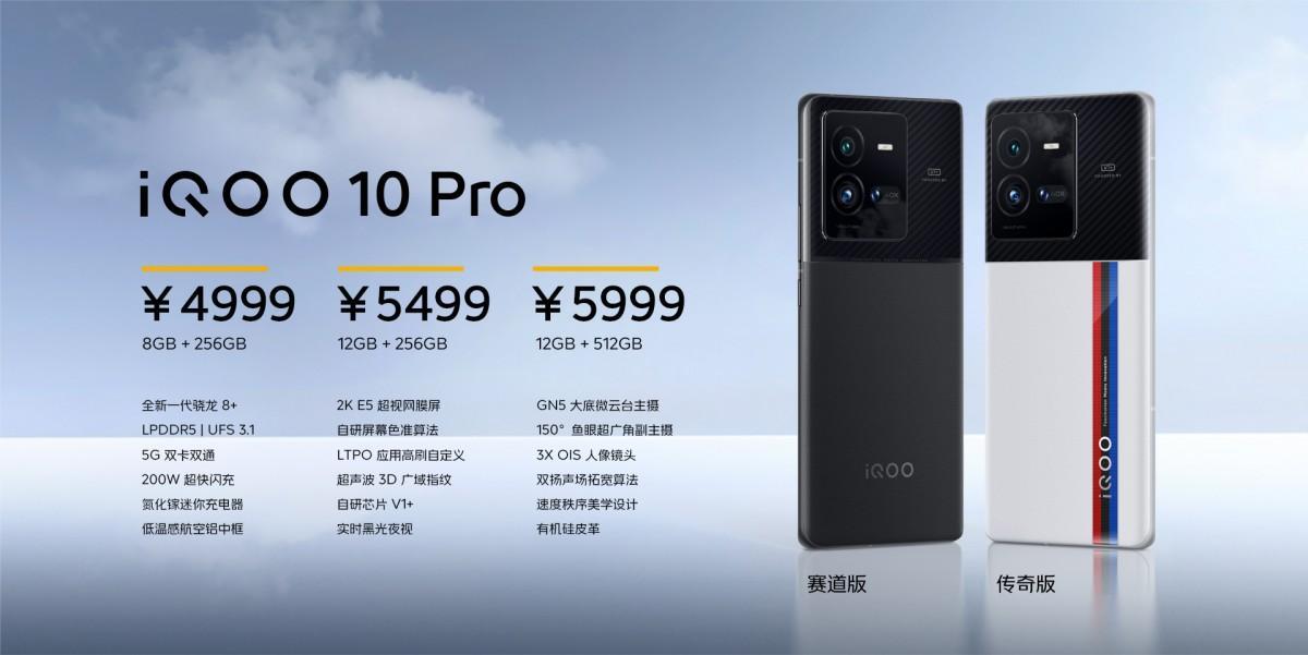 iQOO 10 оснащен чипом SD 8+ Gen 1, а iQOO 10 Pro получит зарядку 200 Вт (gsmarena 018 1)