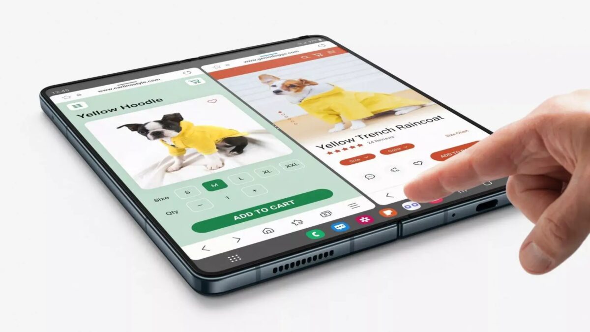 Слухи: старые устройства Samsung Galaxy Fold получат новую панель задач Z Fold 4 5 Samsung