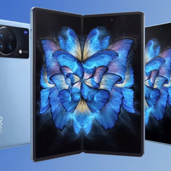 Складной смартфон Vivo с двумя дисплеями и камерой на задней панели, превью