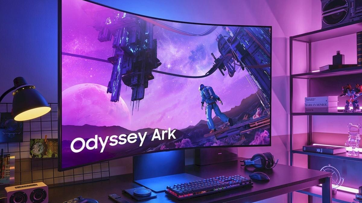 Игровой монитор Samsung Odyssey Ark с кривым экраном и подсветкой