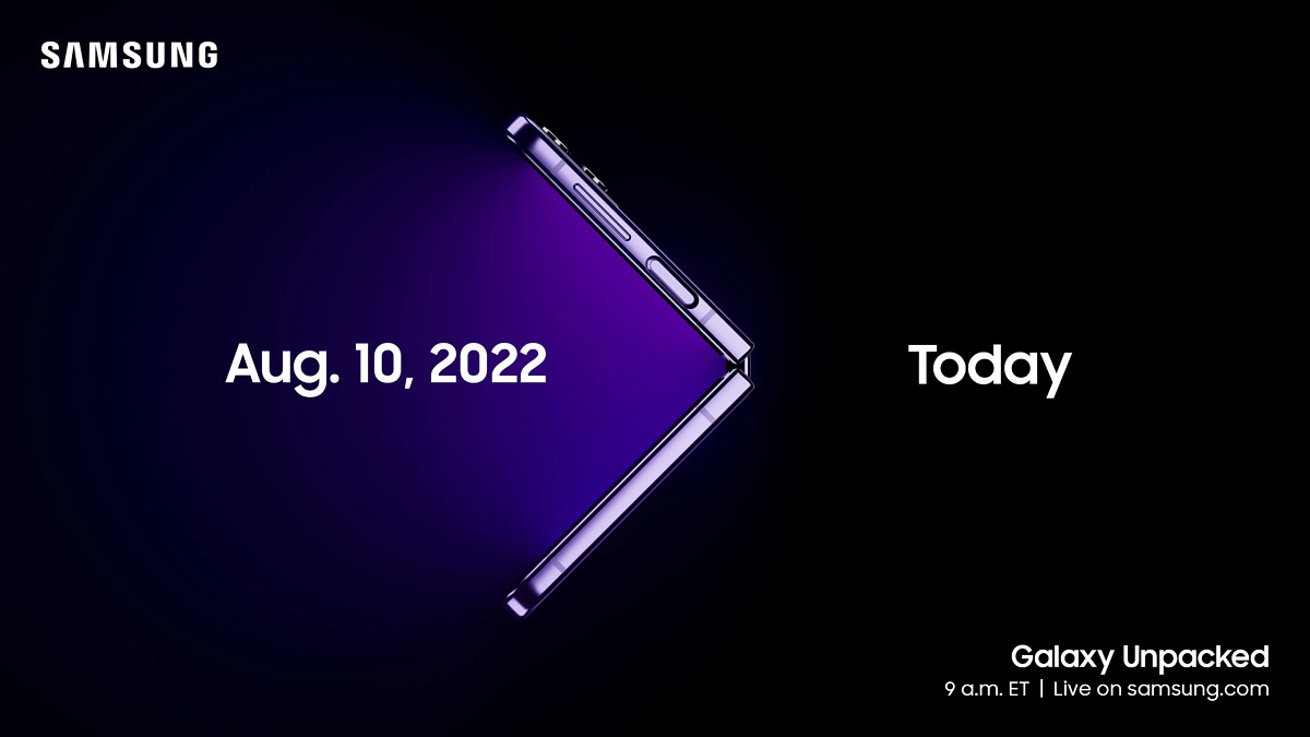 Прямая трансляция презентации Samsung Galaxy Unpacked 2022 на русском языке: Galaxy Z Fold4 и Galaxy Z Flip4 (Galaxy Unpacked Invite August 2022)