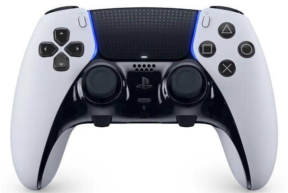 Игровой контроллер DualSense Edge с белосерым дизайном