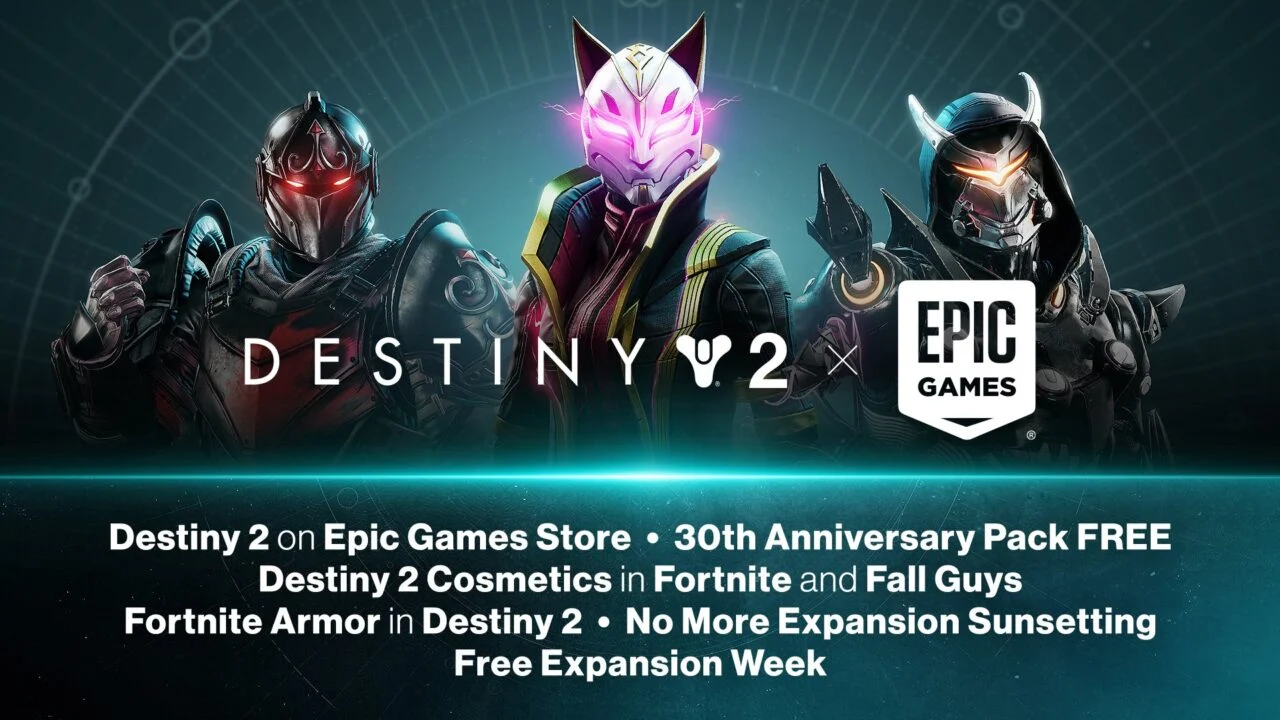 Destiny 2 вышла в Epic Games Store с бесплатным набором 30th Anniversary  Pack