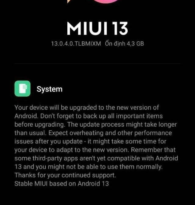 Android 13 стал доступен на Xiaomi 12 и 12 Pro 3 Android 13
