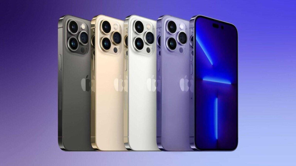 Различные цветные корпуса iPhone 14 с задней панелью и камерами