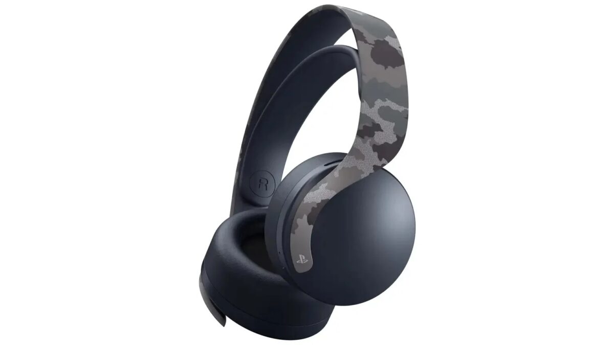 PS5 Gray Camouflage headset