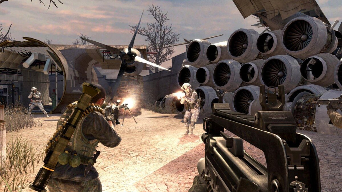 Персонажи с оружием в стиле Call of Duty Modern Warfare 2