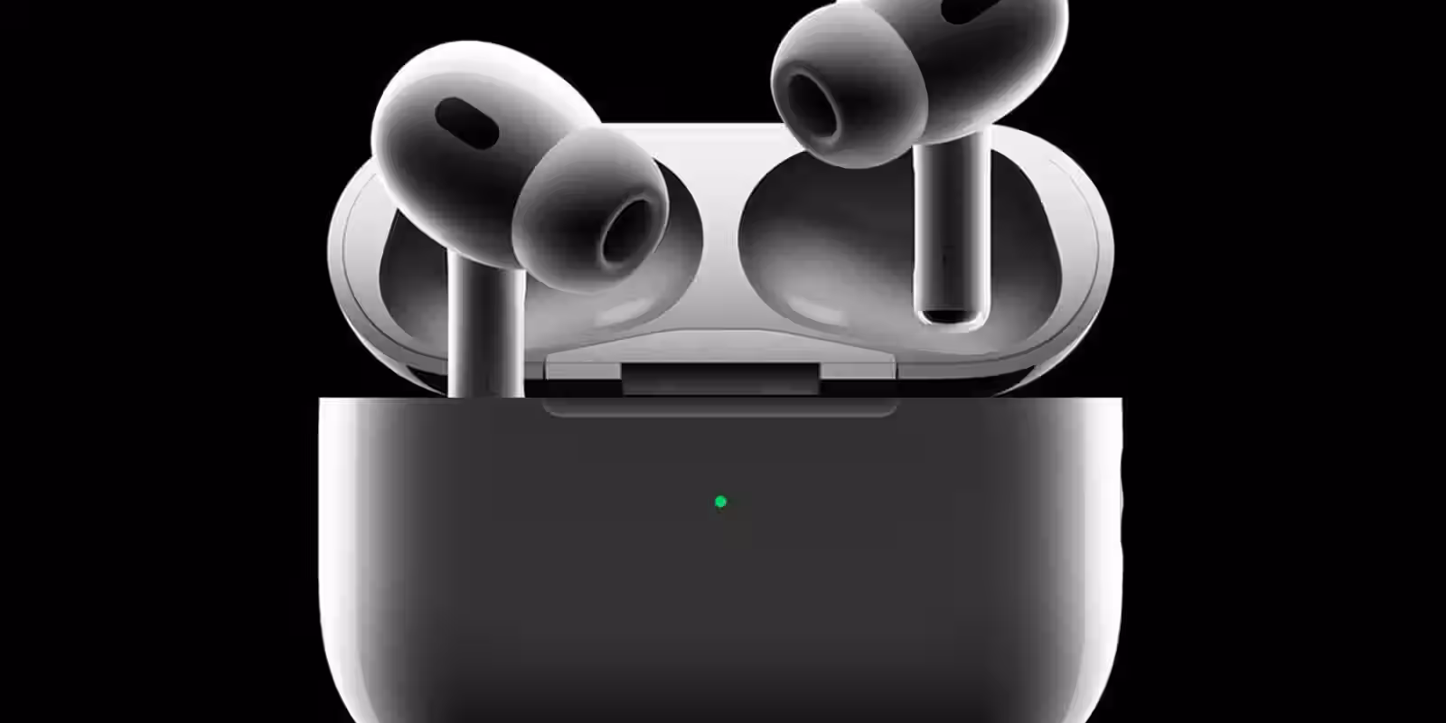 Четыре беспроводных наушника AirPods Pro 2 в кейсе
