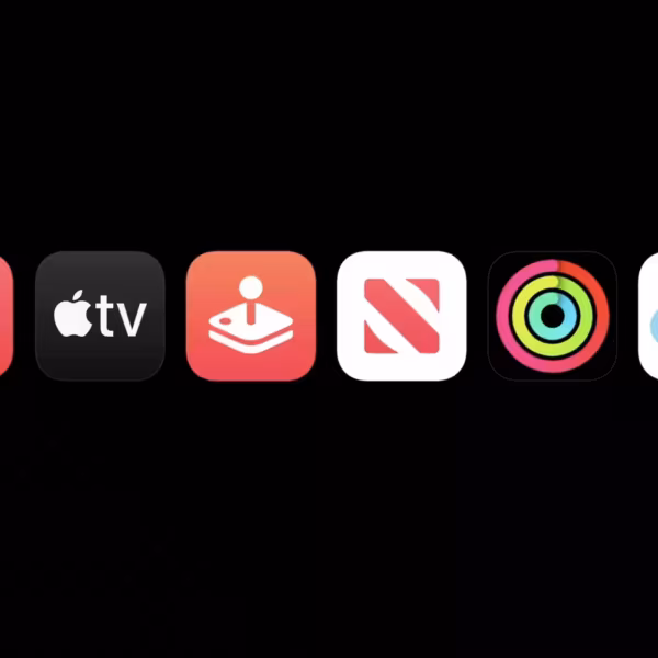 Экран Apple Watch показывающий активный цикл активности и здоровье