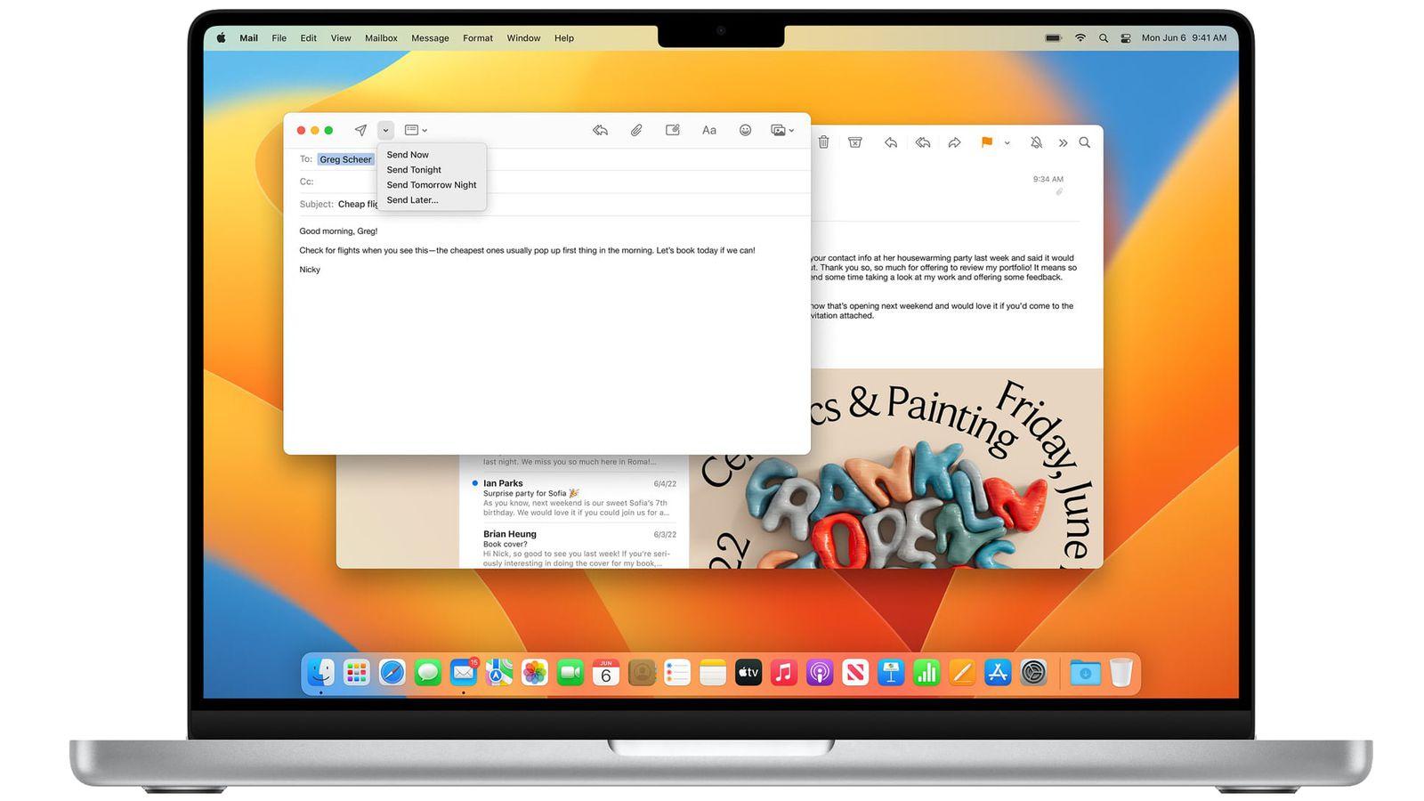 Apple выпустила macOS Ventura (macos ventura mail send later)