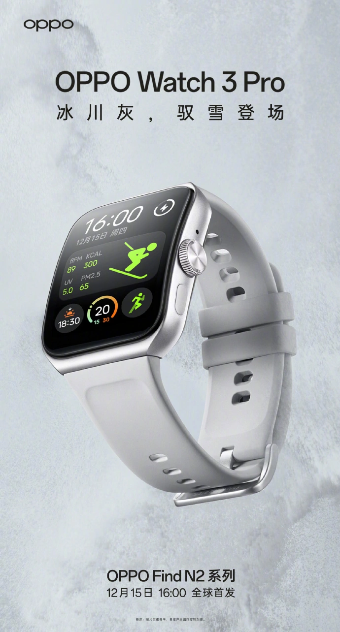 OPPO анонсировала новые наушники и умные часы (OPPO Watch 3 Pro Glacier Gray)