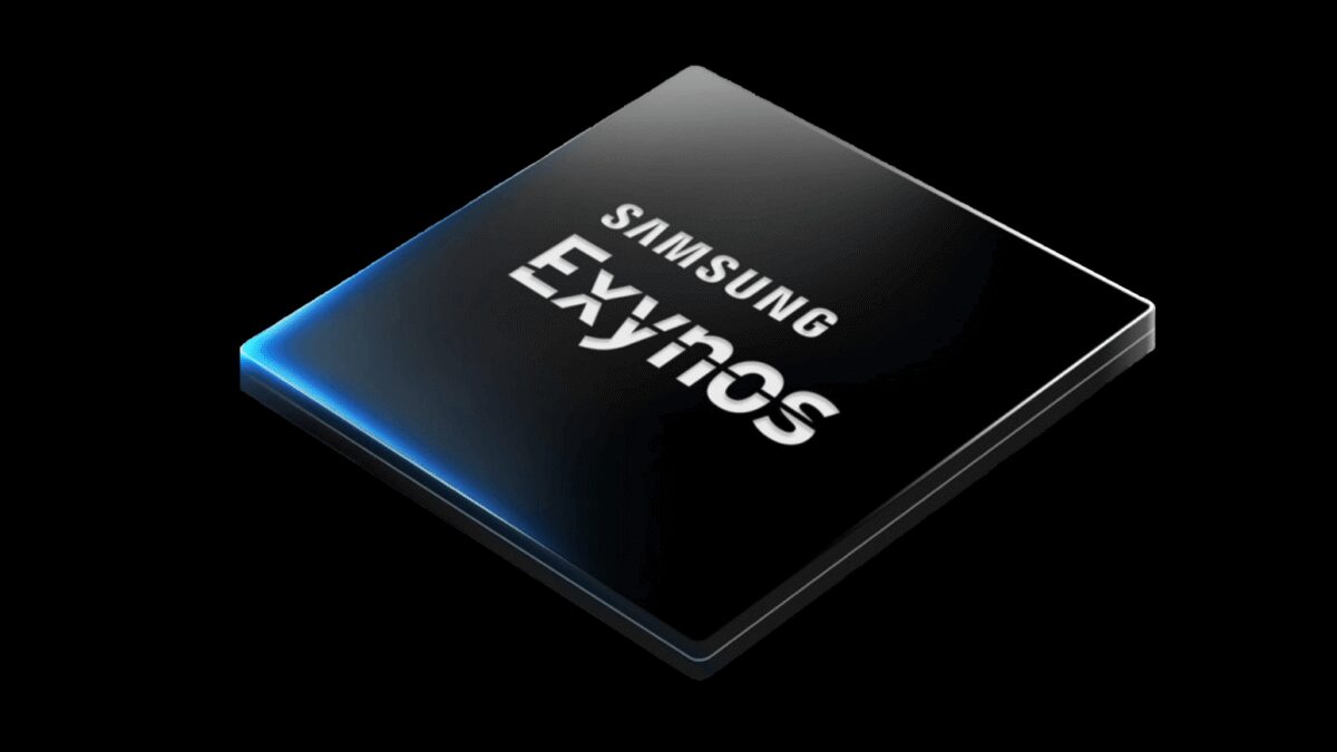 Чип Samsung Exynos для мобильных устройств с логотипом на плате