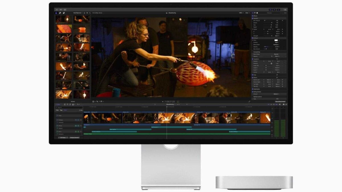 Apple представила новый Mac mini с M2 и M2 Pro — более мощный и универсальный 4 Apple Mac mini Final Cut Pro