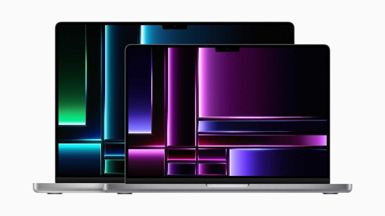 Apple выпустила MacBook Pro с чипами M2 Pro и M2 Max (Apple MacBook Pro M2 Pro and M2 Max 2 up)