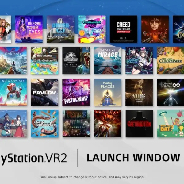 Sony подтвердила полный список игр для PlayStation VR2 на запуске
