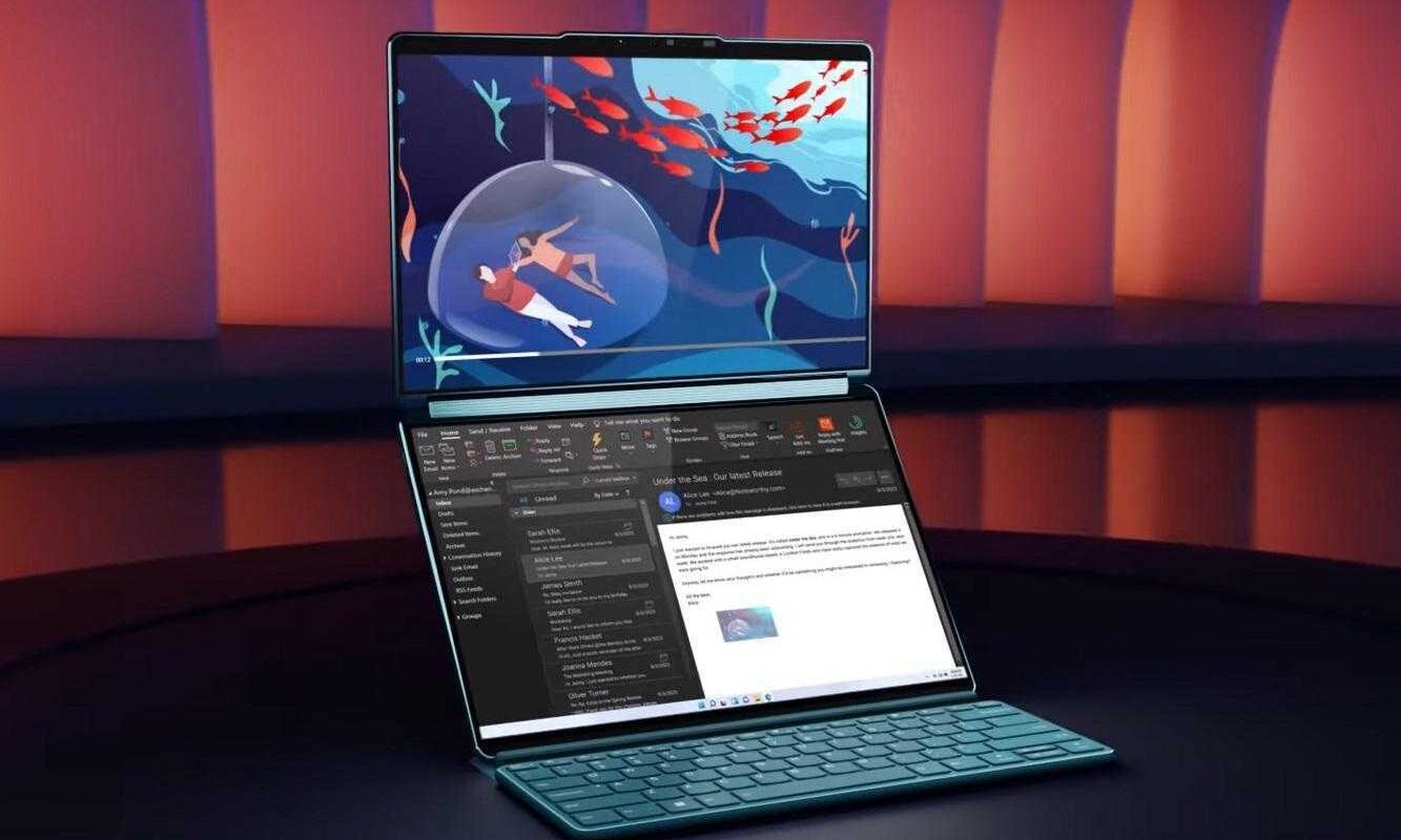 CES 2023: выпущен ноутбук Lenovo Yoga Book 9i с двумя экранами 3 Lenovo Yoga Book 9i