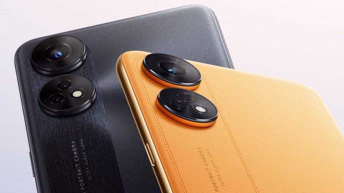 Камеры Oppo Reno 8T крупным планом на задней панели