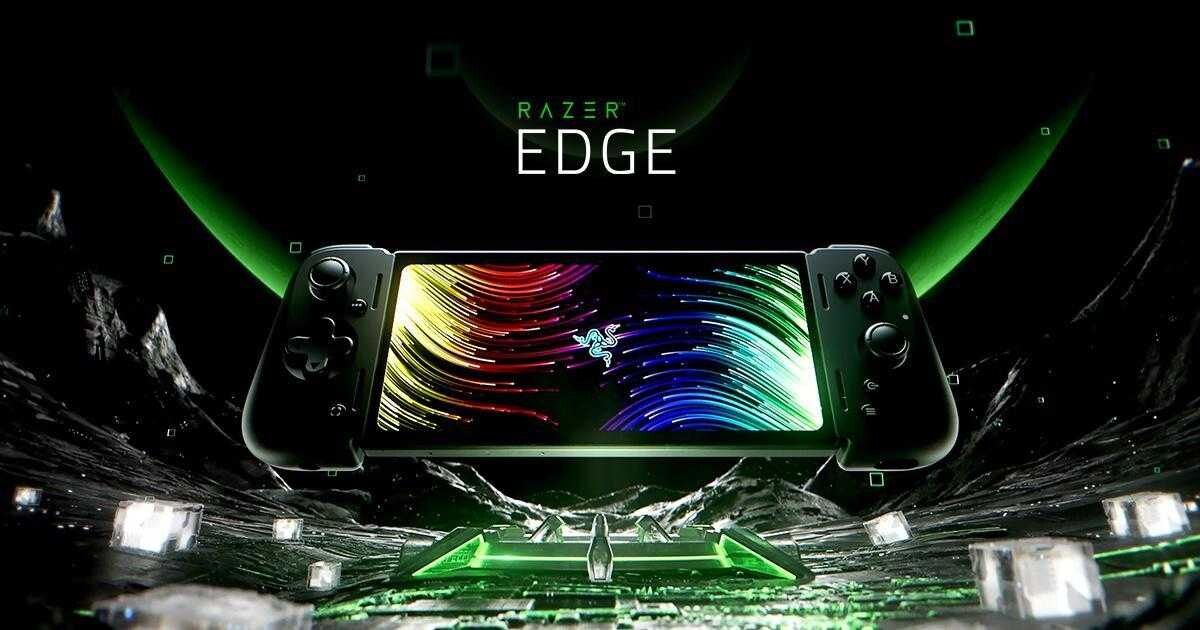 Игровая консоль Razer Edge с дуалджойстиками и дисплеем