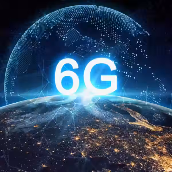 Схема глобальной сети 6G над Землей, визуализация технологий связи для запуска в Южной Корее